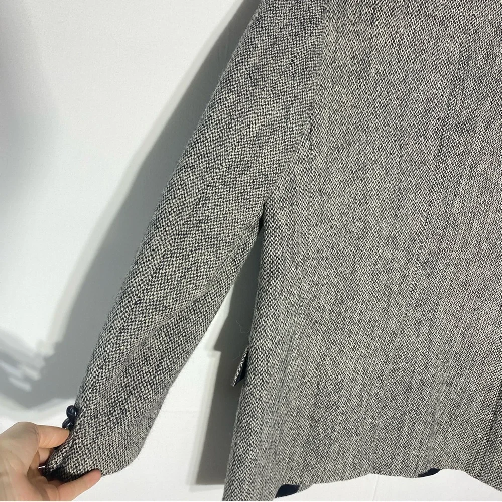 Vintage Harris Tweed Grey Wool Blazer Suit Jacket 44L - Picture 2 of 15